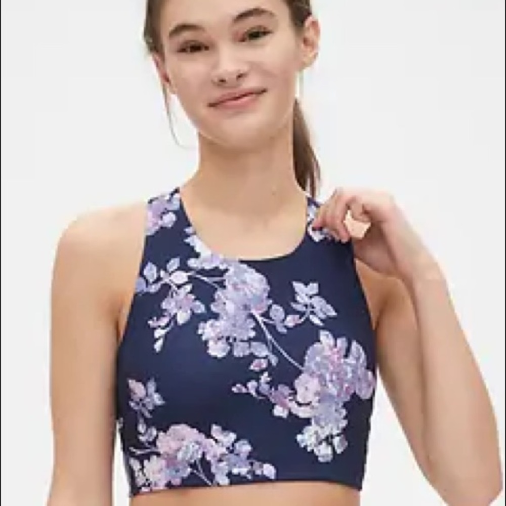 NWOT Gap Fit Floral sports bra